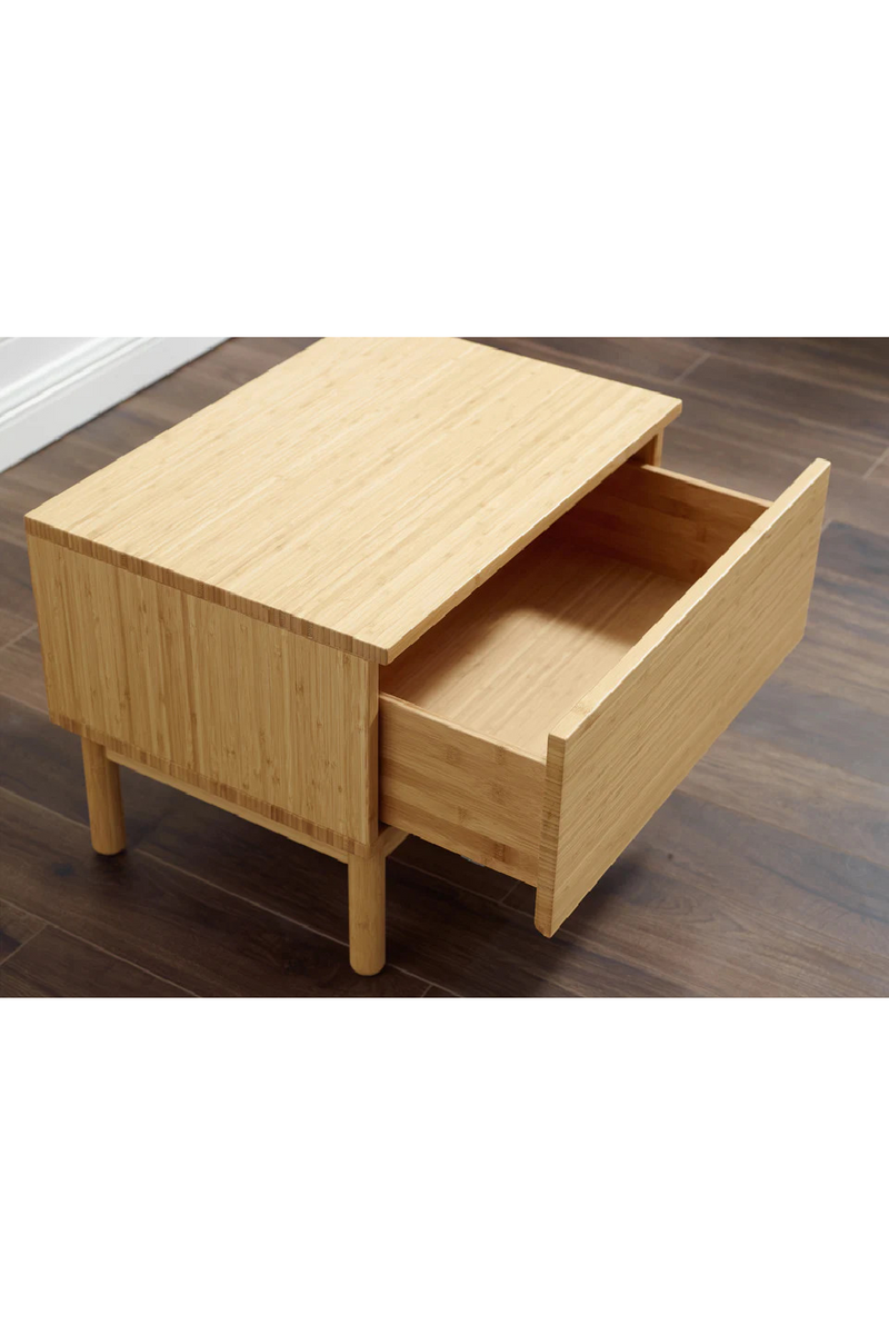 Bamboo Scandinavian 1-Drawer Nightstand | Greenington Monterey | Oroatrade.com