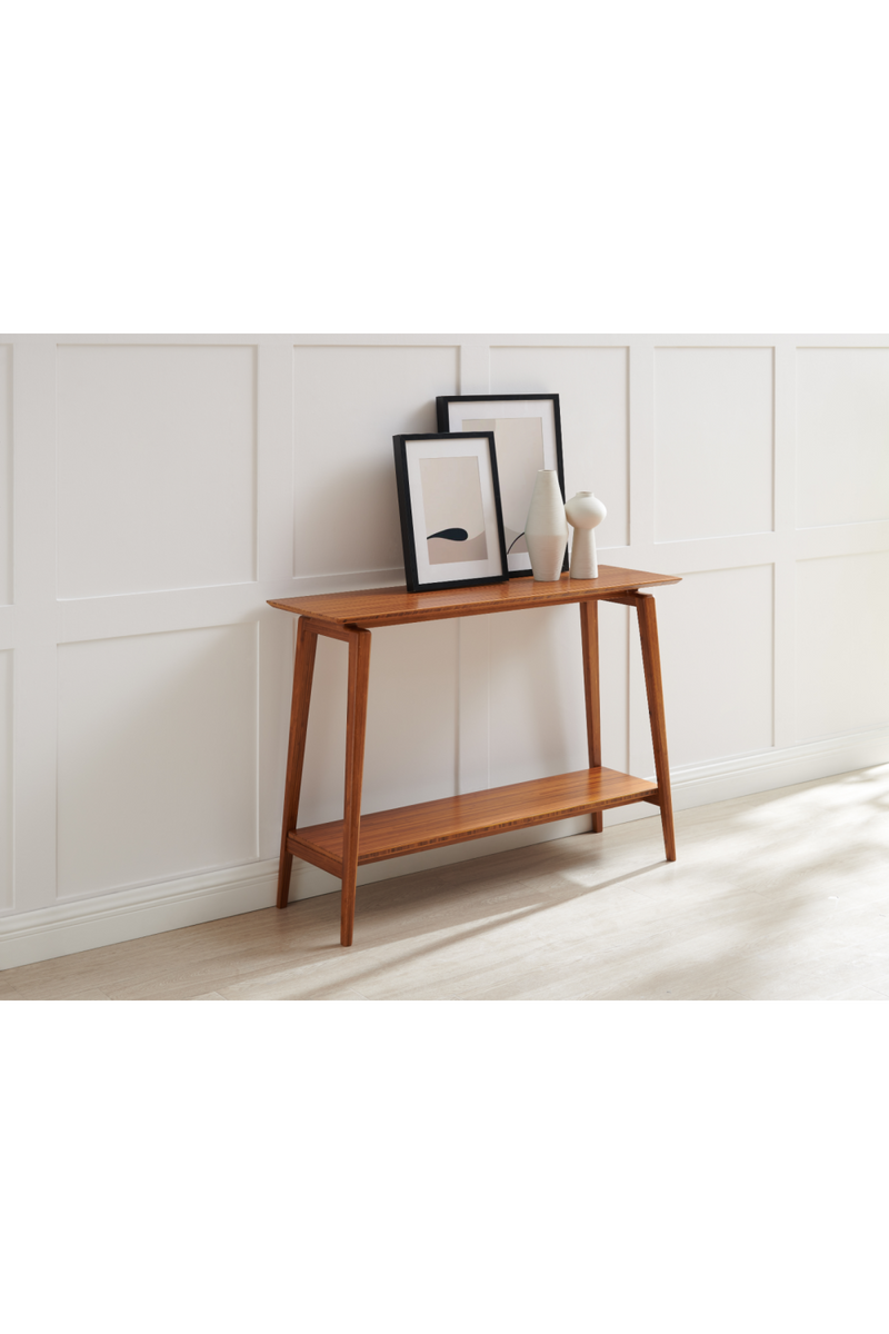 Two-Tiered Bamboo Console Table | Greenington Antares | Oroatrade.com