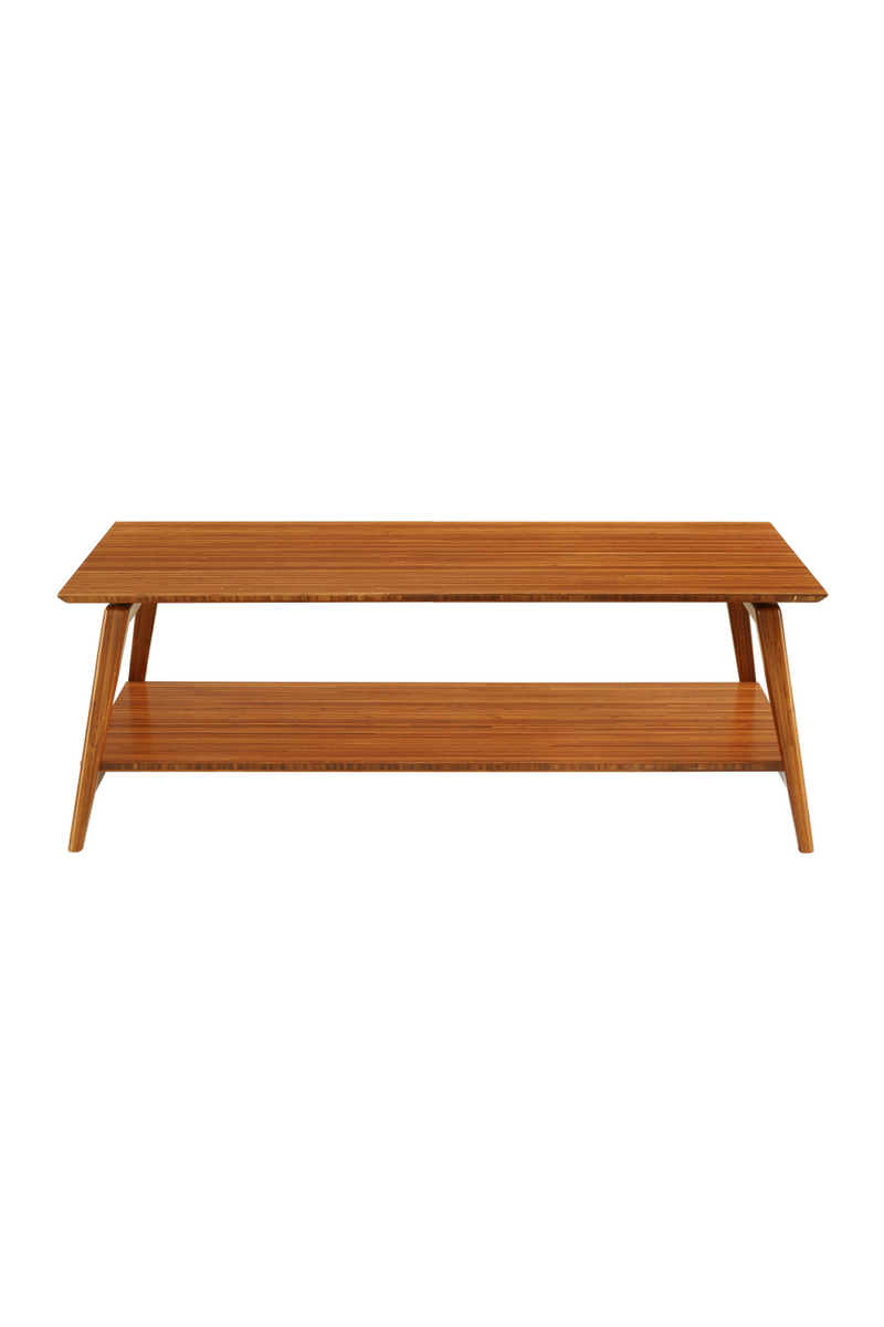 Two-Tiered Bamboo Coffee Table | Greenington Antares | Oroatrade.com