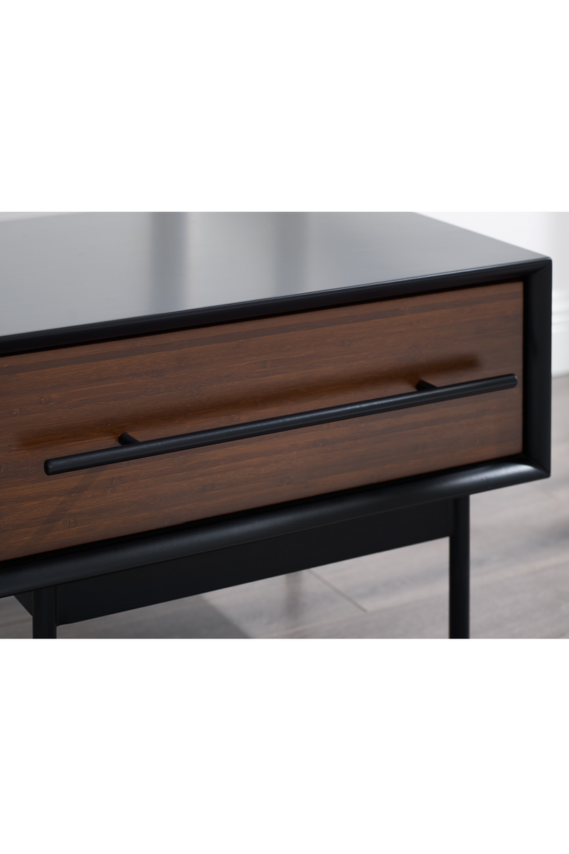 Lacquered Black 1-Drawer Nightstand | Greenington Park Avenue | Oroatrade.com