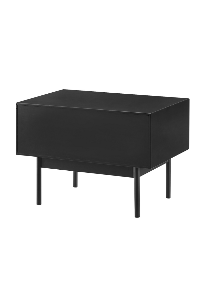 Lacquered Black 1-Drawer Nightstand | Greenington Park Avenue | Oroatrade.com