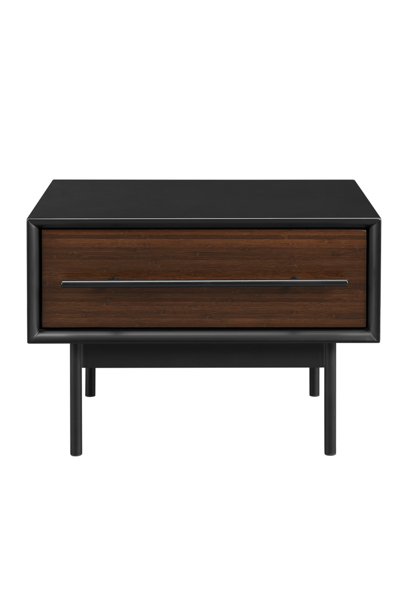 Lacquered Black 1-Drawer Nightstand | Greenington Park Avenue | Oroatrade.com