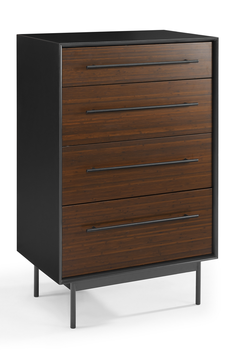 Bamboo Dark High Drawer Chest | Greenington Park Avenue | Oroatrade.com 