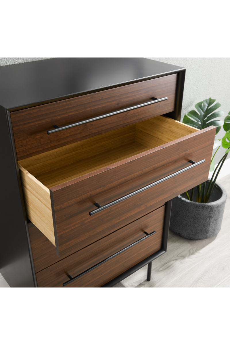 Bamboo Dark High Drawer Chest | Greenington Park Avenue | Oroatrade.com 