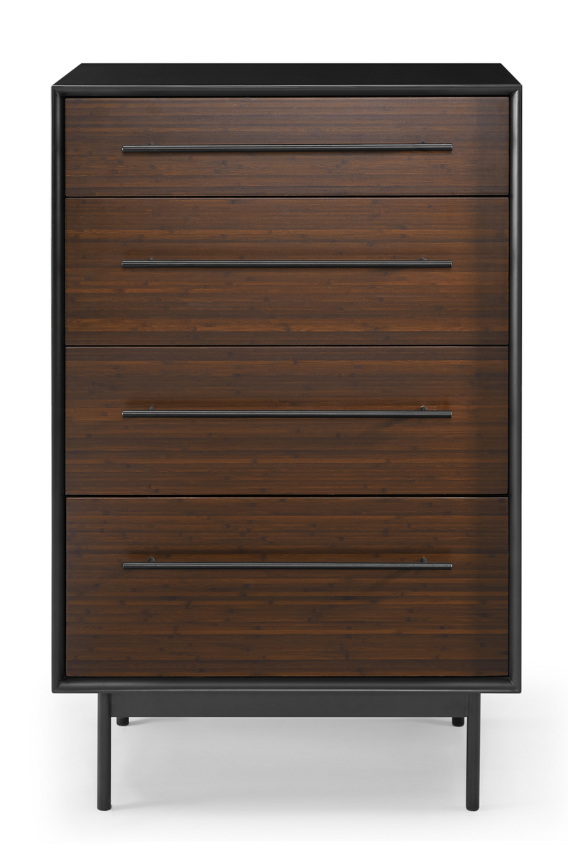 Bamboo Dark High Drawer Chest | Greenington Park Avenue | Oroatrade.com 