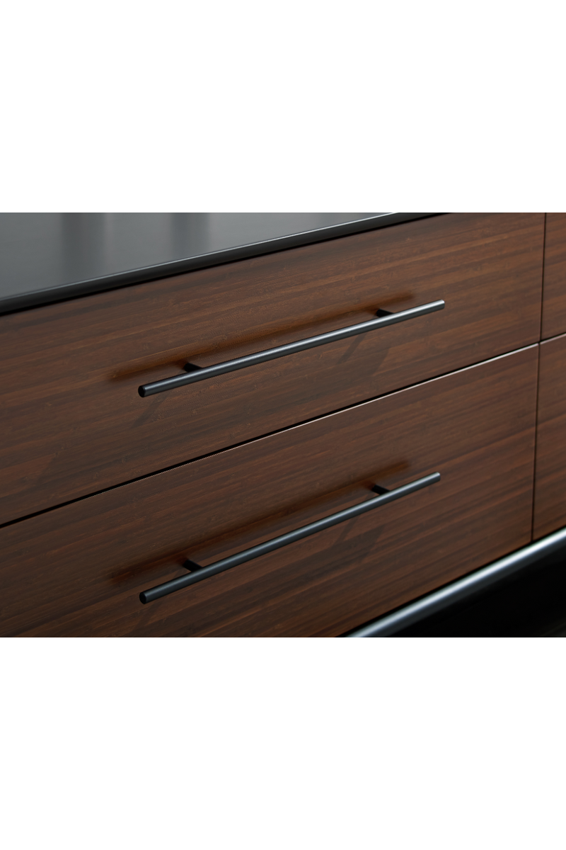 Bamboo Dark High Drawer Chest | Greenington Park Avenue | Oroatrade.com 