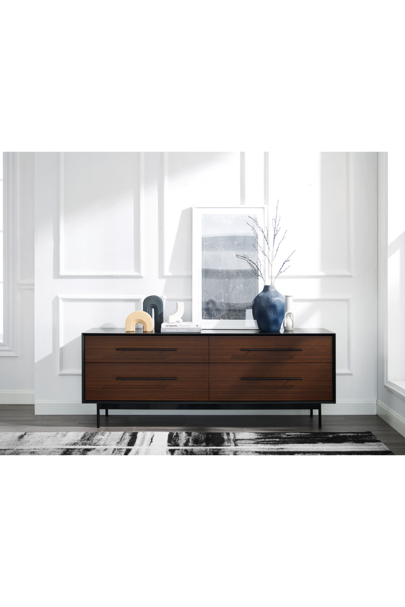 Bamboo Dark High Drawer Chest | Greenington Park Avenue | Oroatrade.com 