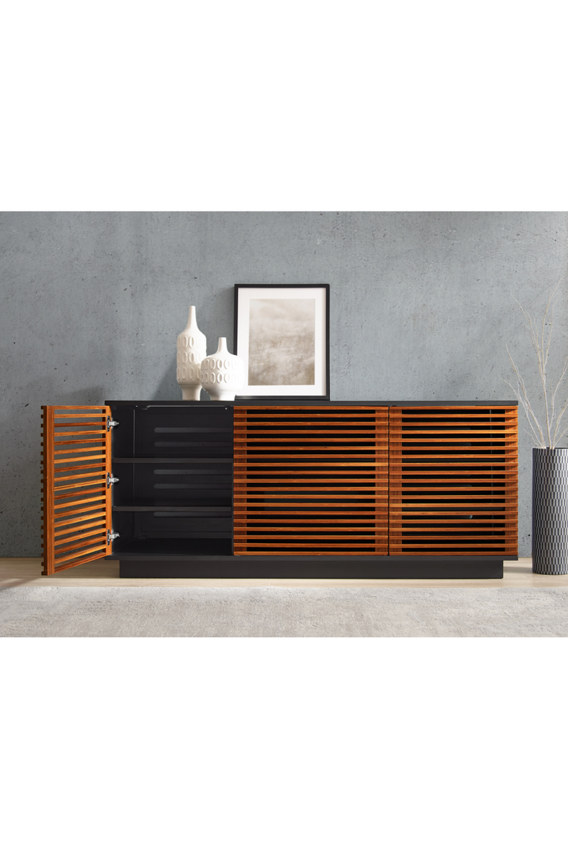 Bamboo 3-Door Media Center | Greenington Rowan | Oroatrade.com