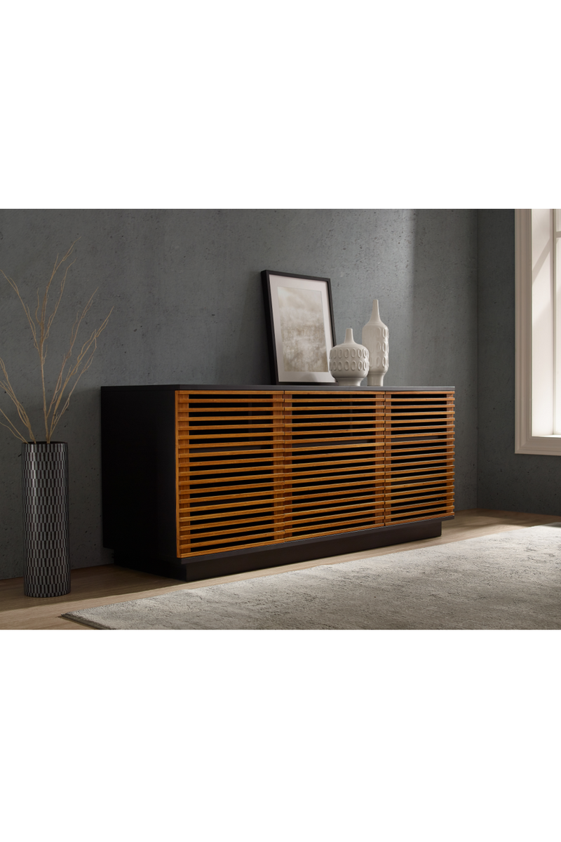 Bamboo 3-Door Media Center | Greenington Rowan | Oroatrade.com