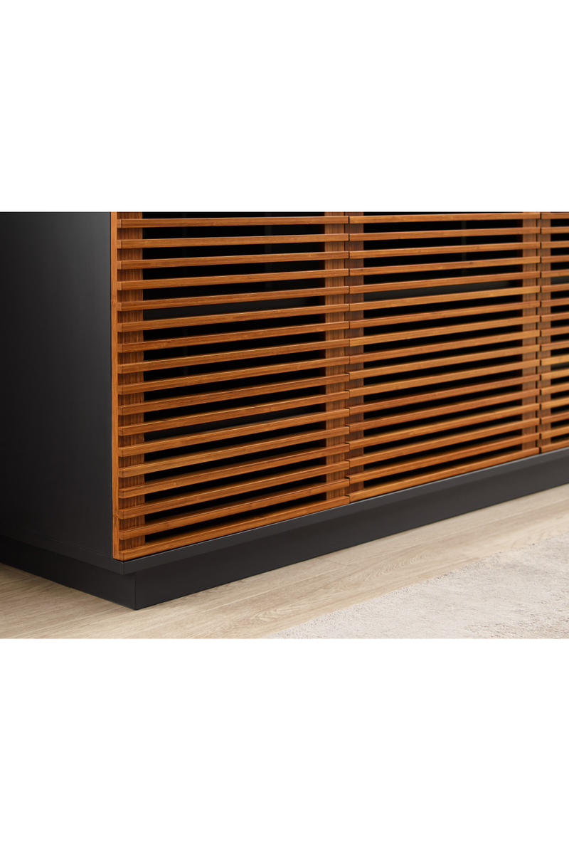 Bamboo 3-Door Media Center | Greenington Rowan | Oroatrade.com