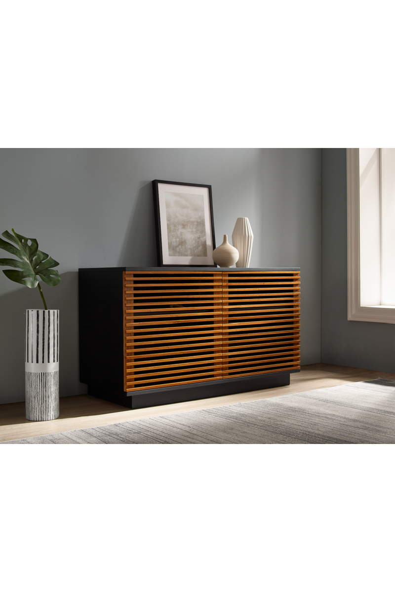 Bamboo 3-Door Media Center | Greenington Rowan | Oroatrade.com