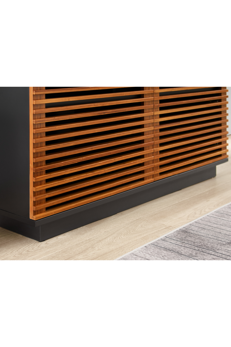 Bamboo 3-Door Media Center | Greenington Rowan | Oroatrade.com