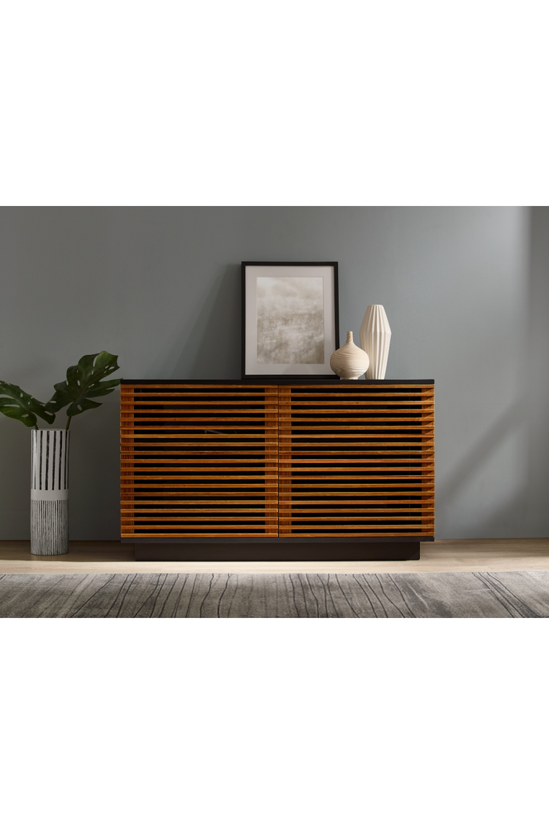 Bamboo 3-Door Media Center | Greenington Rowan | Oroatrade.com