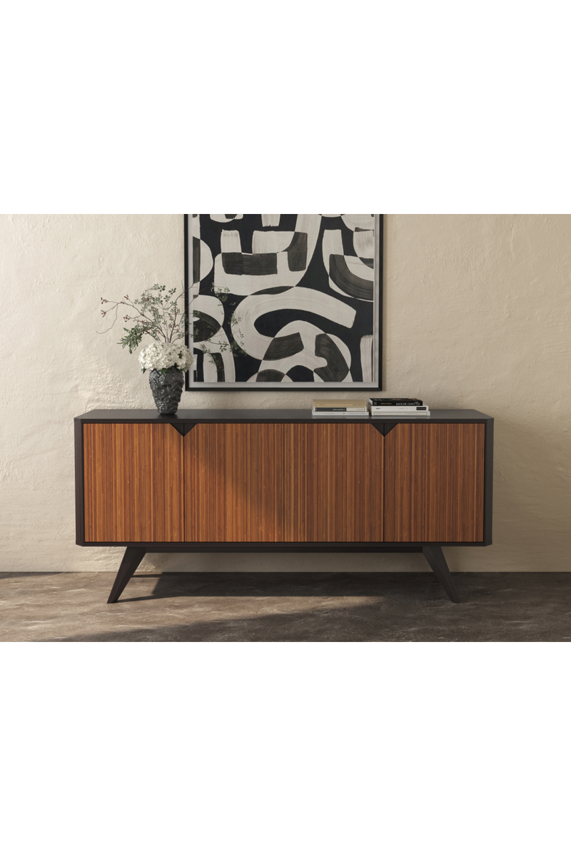 Amber Bamboo 4-Door Sideboard | Greenington Sonoma | Oroatrade.com 