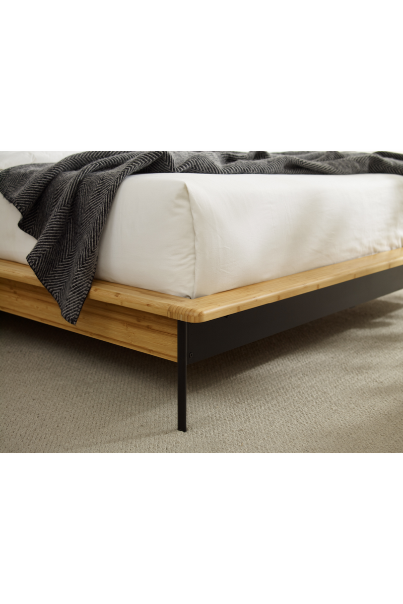 Wheat Bamboo Platform Bed | Greenington Santa Cruz | Oroatrade.com