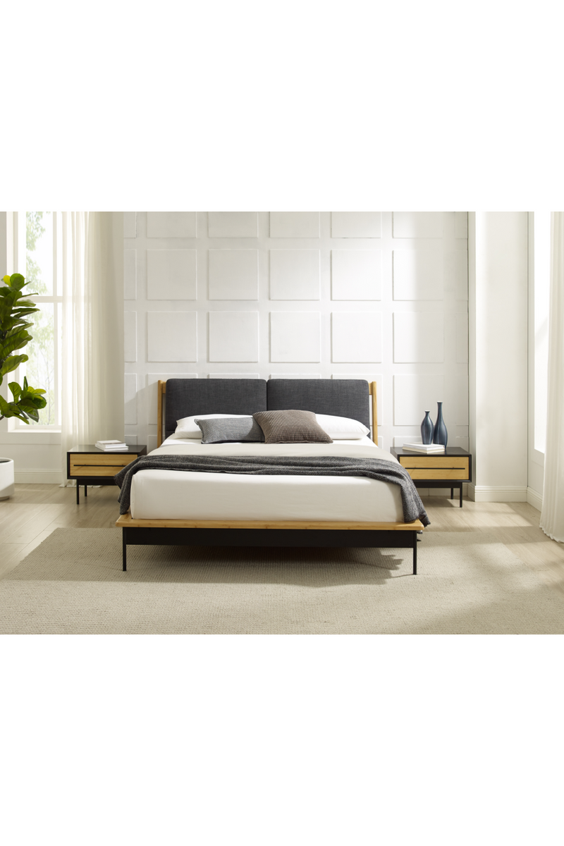 Wheat Bamboo Platform Bed | Greenington Santa Cruz | Oroatrade.com