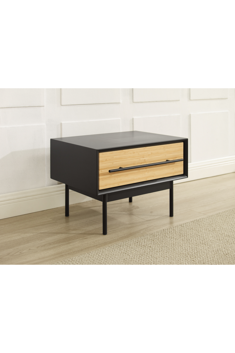 Black-Framed Bamboo Nightstand | Greenington Santa Cruz | Oroatrade.com