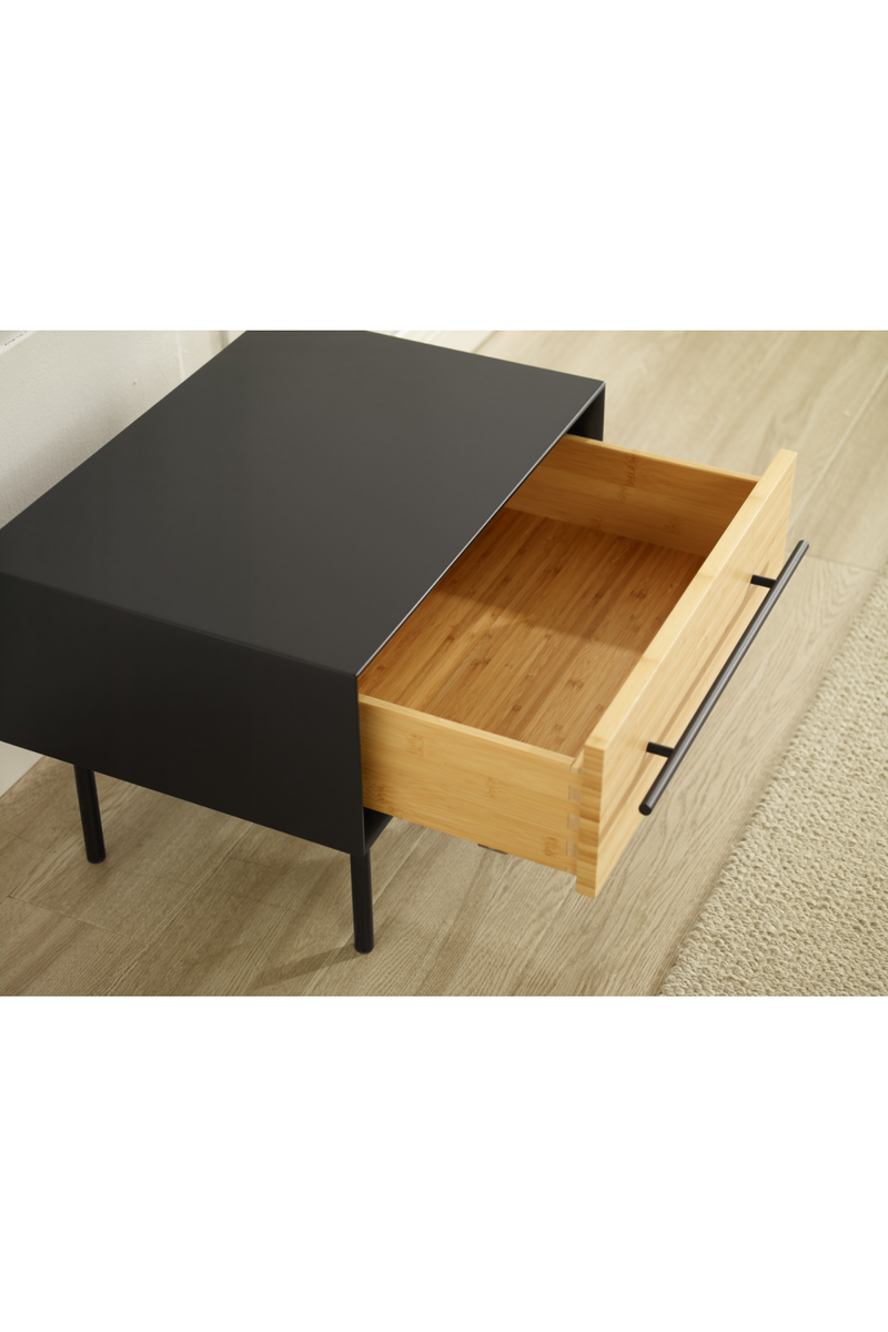 Black-Framed Bamboo Nightstand | Greenington Santa Cruz | Oroatrade.com