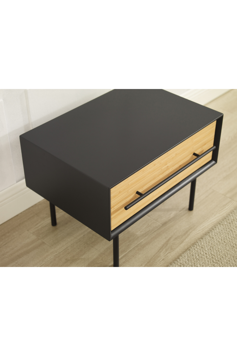 Black-Framed Bamboo Nightstand | Greenington Santa Cruz | Oroatrade.com