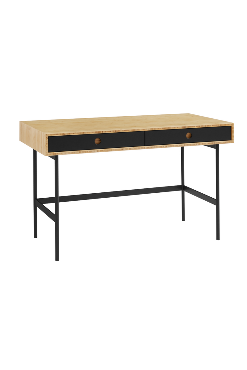 Black 2-Drawer Writing Desk | Greenington Santa Cruz | Oroatrade.com