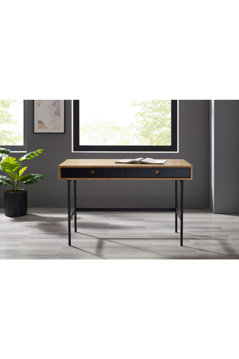 Black 2-Drawer Writing Desk | Greenington Santa Cruz | Oroatrade.com