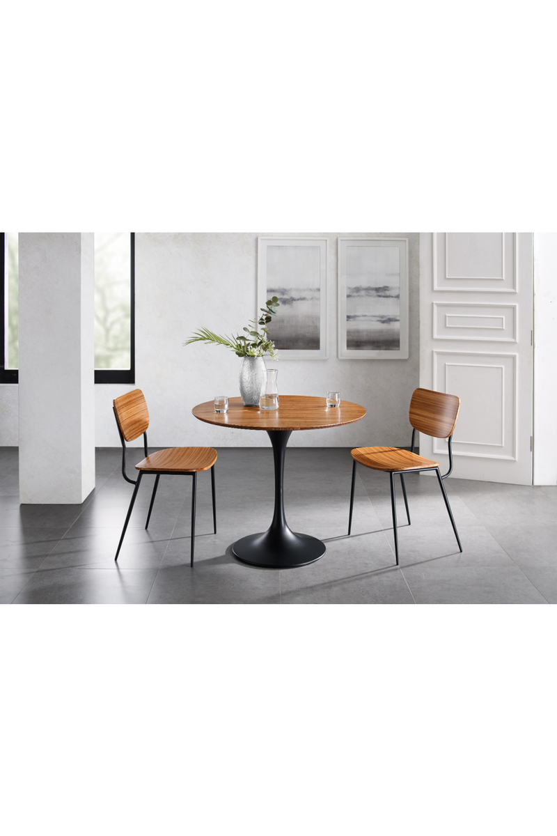 Pedestal Bamboo Dining Table | Greenington Soho | Oroatrade.com