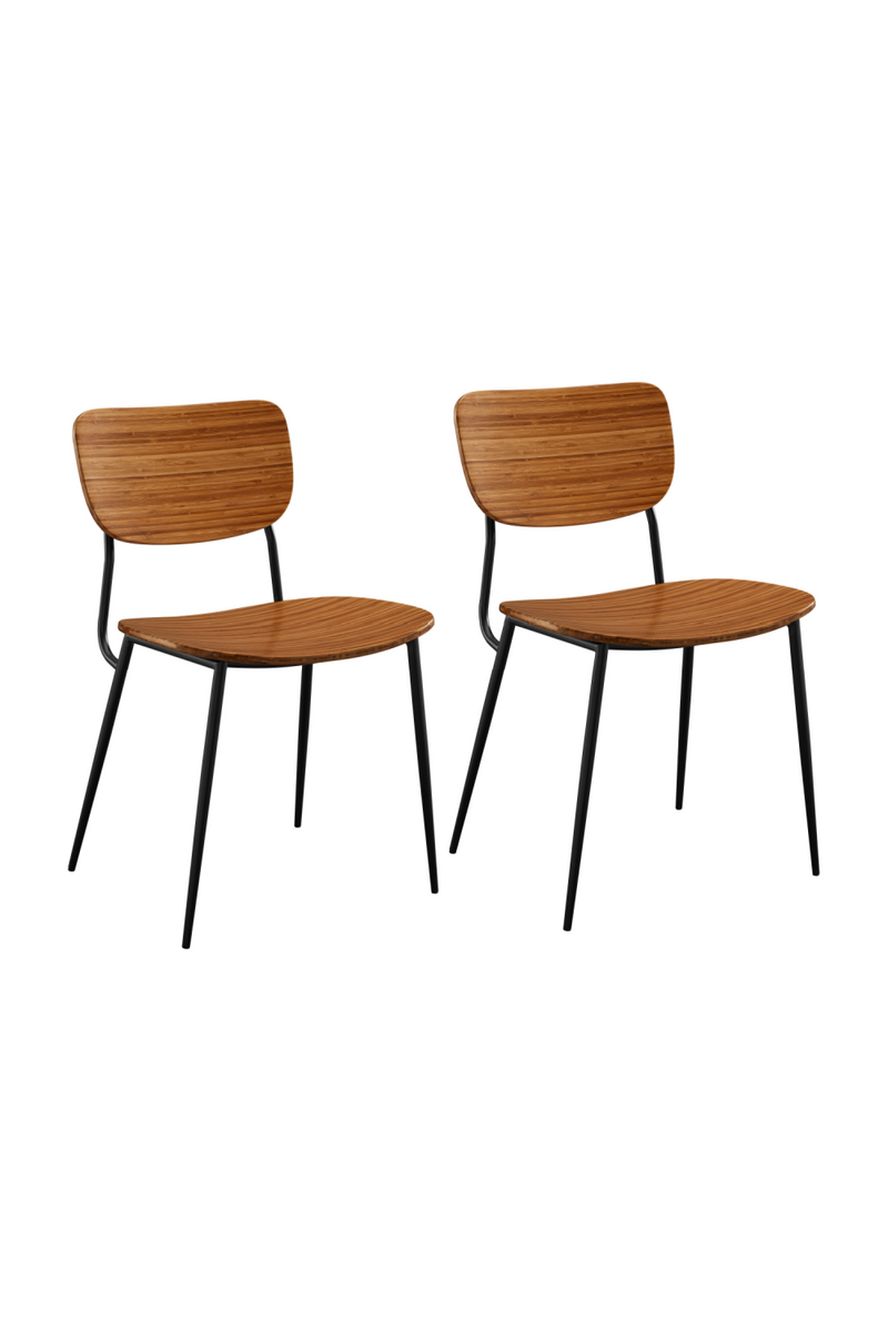 Curved Bamboo Dining Chair (Set of 2)| Greenington Soho | Oroatrade.com