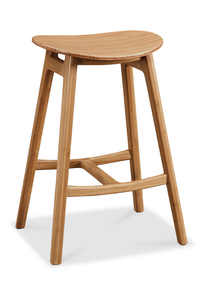 Oval Seat Bamboo Counter Stools (2) | Greenington Skol | Oroatrade.com