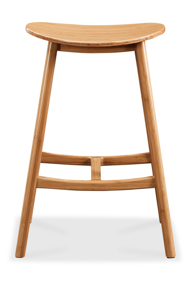 Oval Seat Bamboo Counter Stools (2) | Greenington Skol | Oroatrade.com