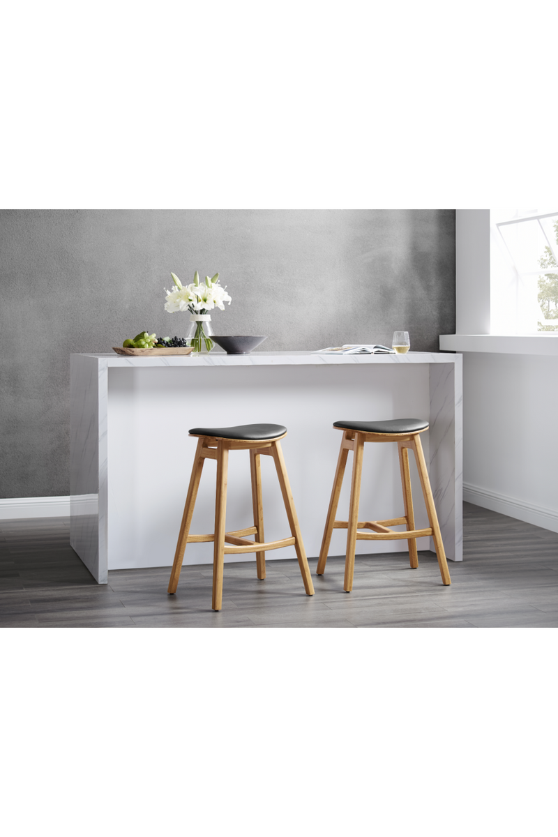 Oval Seat Bamboo Counter Stools (2) | Greenington Skol | Oroatrade.com