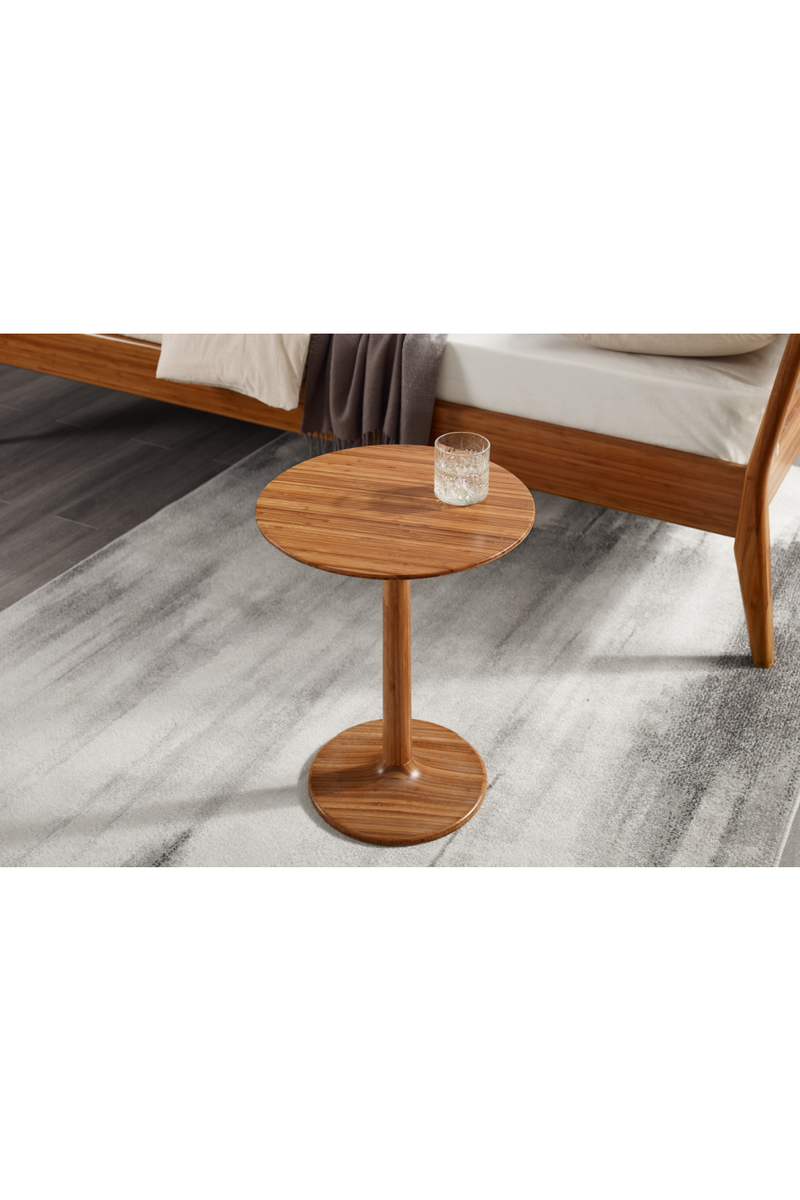 Bamboo Pedestal Side Table | Greenington Sol | Oroatrade.com