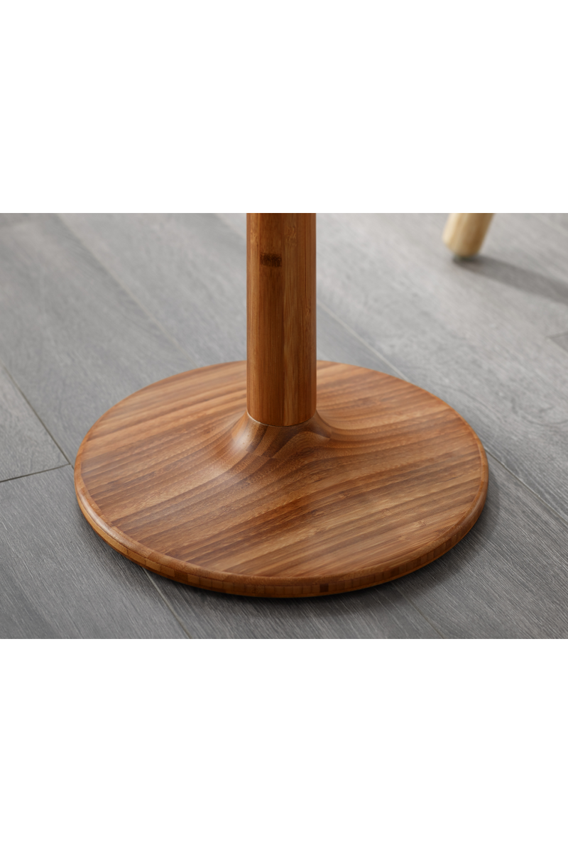 Bamboo Pedestal Side Table | Greenington Sol | Oroatrade.com