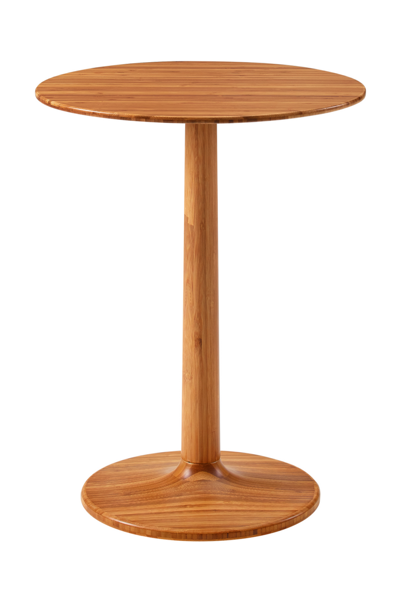 Bamboo Pedestal Side Table | Greenington Sol | Oroatrade.com