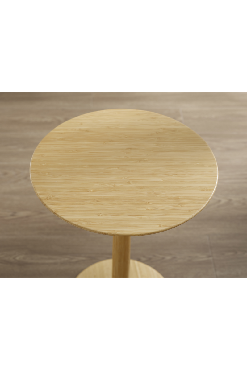 Bamboo Pedestal Side Table | Greenington Sol | Oroatrade.com