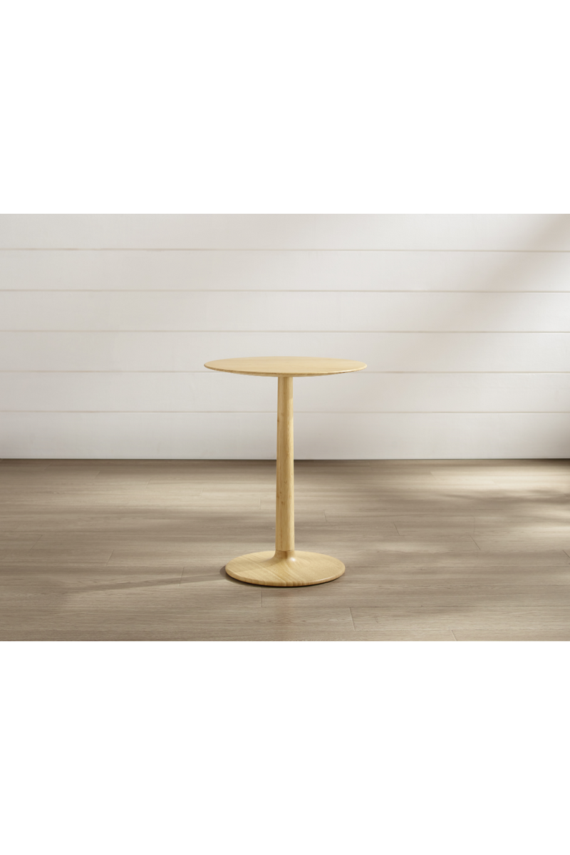 Bamboo Pedestal Side Table | Greenington Sol | Oroatrade.com