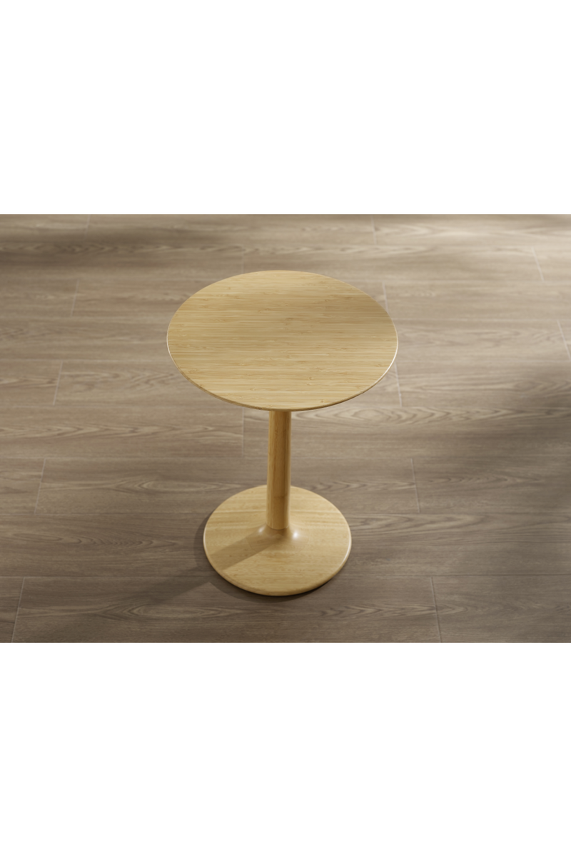 Bamboo Pedestal Side Table | Greenington Sol | Oroatrade.com