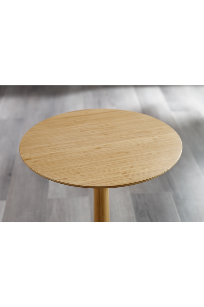 Bamboo Pedestal Side Table | Greenington Sol | Oroatrade.com