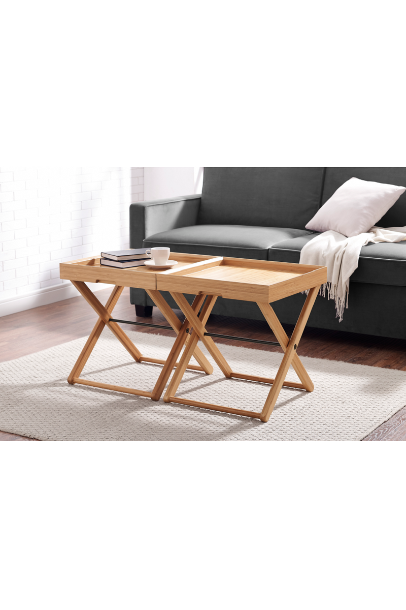 Bamboo Folding Tray Table | Greenington Teline | Oroatrade.com