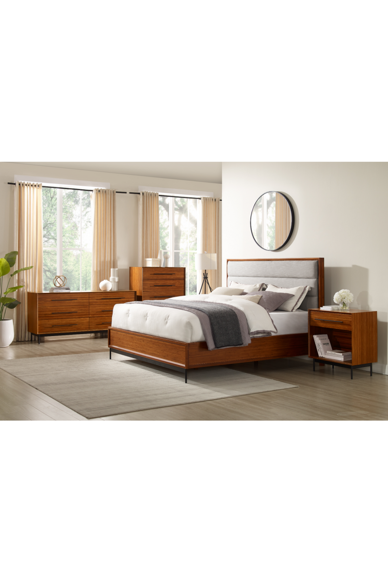 Bamboo Upholstered Platform Bed | Greenington Taylor | Oroatrade.com