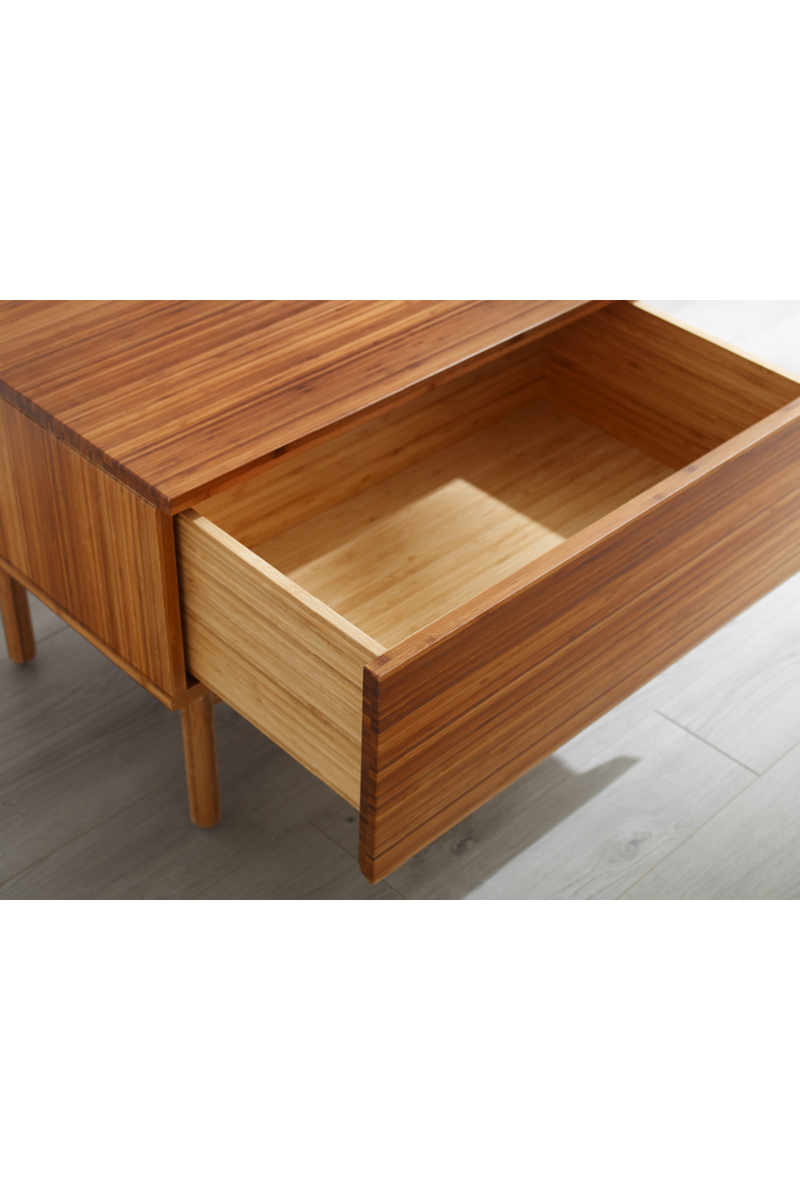 Minimalist Bamboo 1-Drawer Nightstand | Greenington Ventura | Oroatrade.com