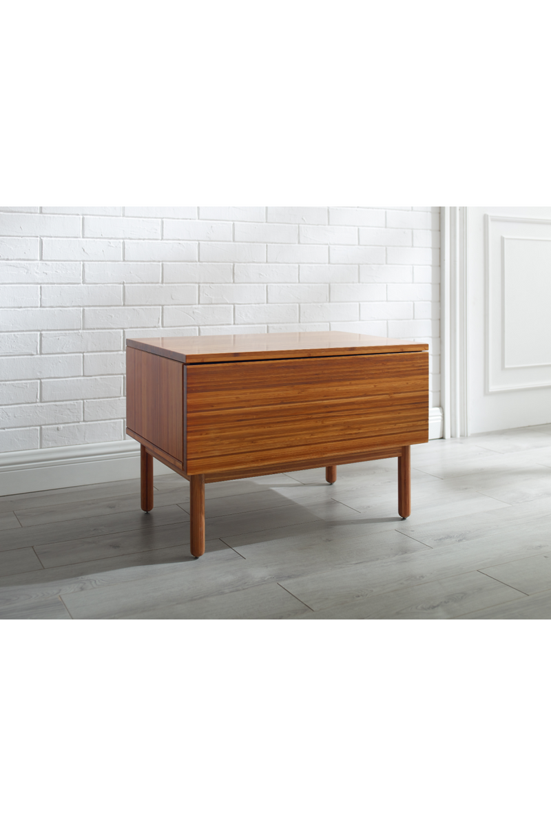 Minimalist Bamboo 1-Drawer Nightstand | Greenington Ventura | Oroatrade.com