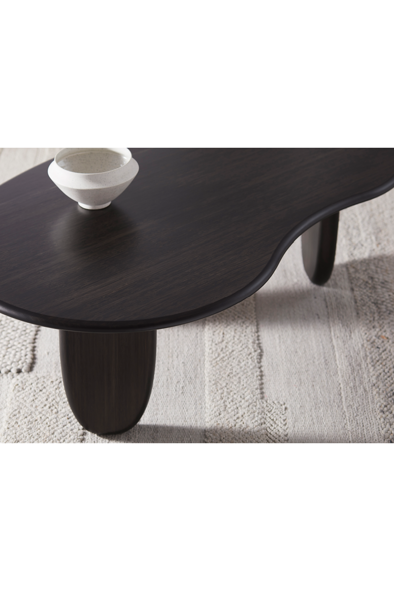 Organic-Shaped Bamboo Coffee Table | Greenington Zephyr | Oroatrade.com