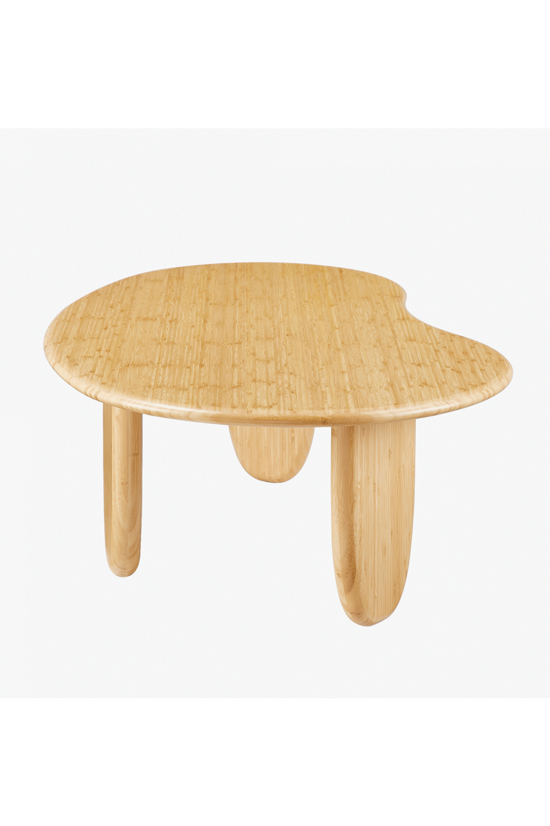 Organic-Shaped Bamboo Coffee Table | Greenington Zephyr | Oroatrade.com