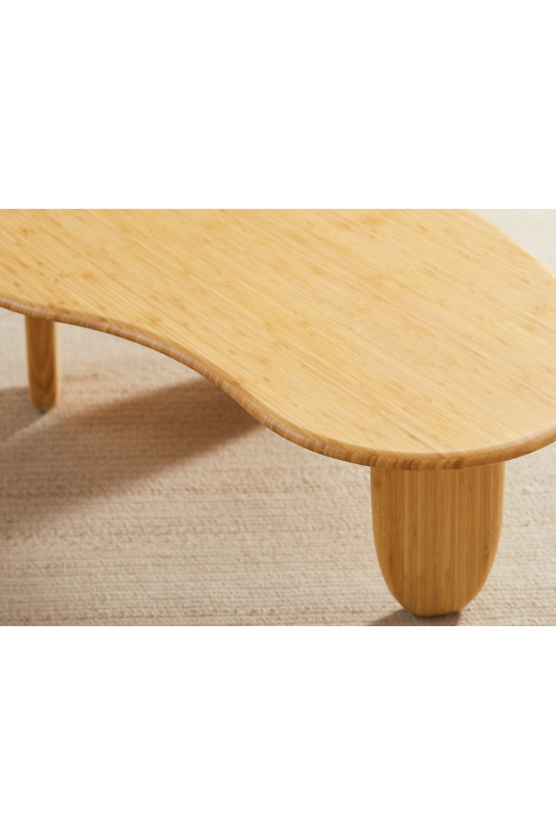 Organic-Shaped Bamboo Coffee Table | Greenington Zephyr | Oroatrade.com