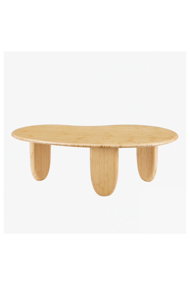 Organic-Shaped Bamboo Coffee Table | Greenington Zephyr | Oroatrade.com