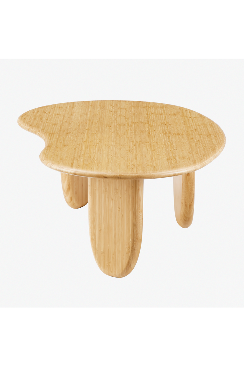 Organic-Shaped Bamboo Coffee Table | Greenington Zephyr | Oroatrade.com