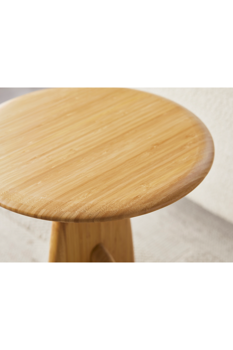 Round Bamboo Side Table | Greenington Zephyr | Oroatrade.com