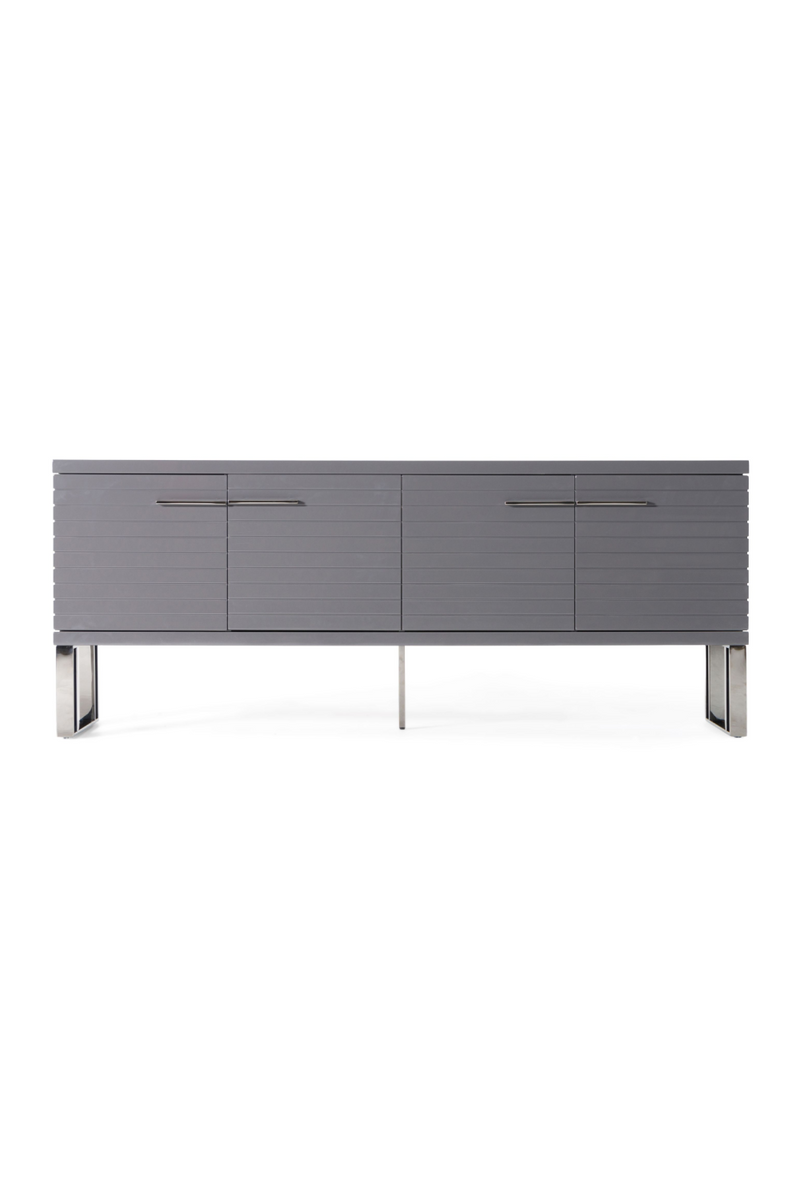 Gray Slatted 4-Foor Sideboard | OROA Modern Splendor | Oroatrade.com