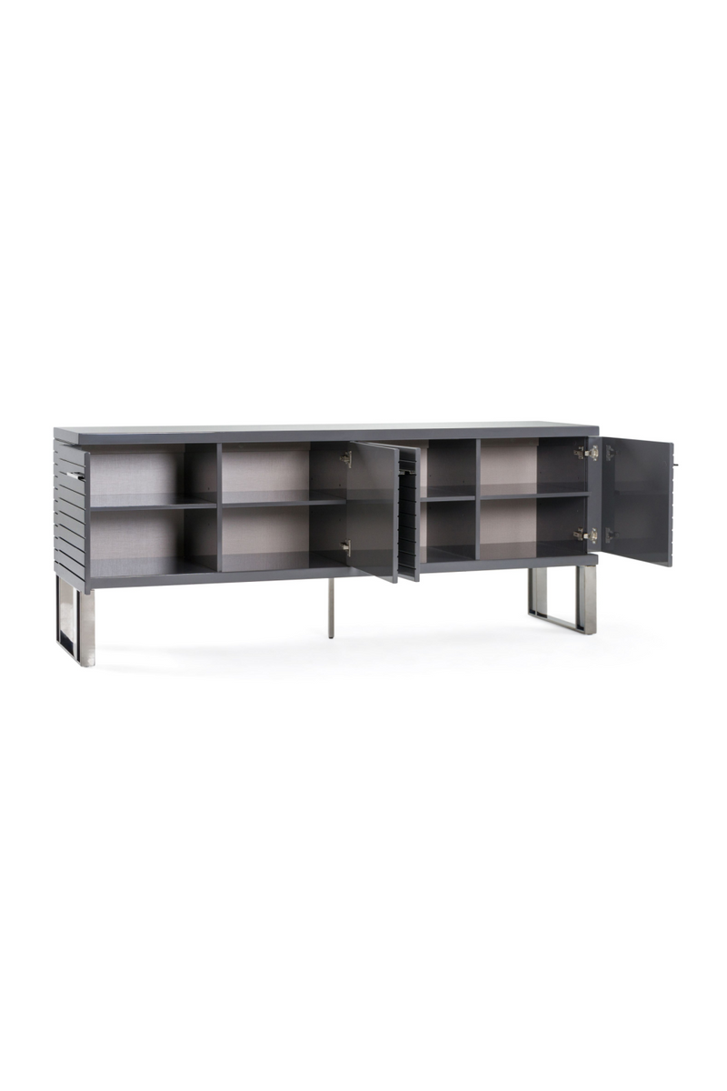 Gray Slatted 4-Foor Sideboard | OROA Modern Splendor | Oroatrade.com
