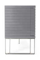 Gray Slatted 4-Foor Sideboard | OROA Modern Splendor | Oroatrade.com